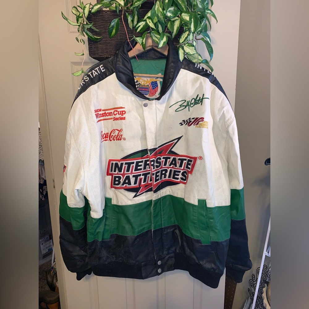 Jeff Hamilton Leather Nascar Jacket